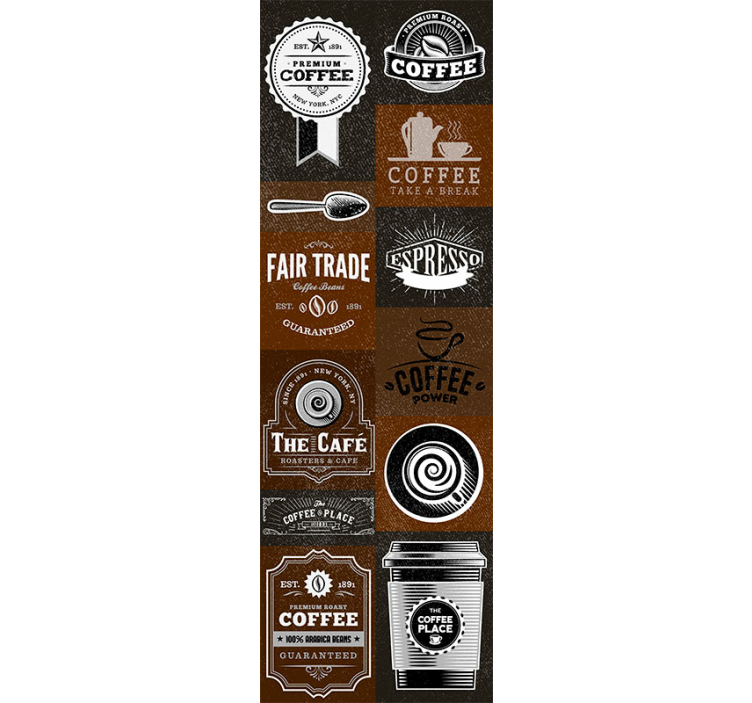 주방 벽지 커피숍 테마 - TenStickers
