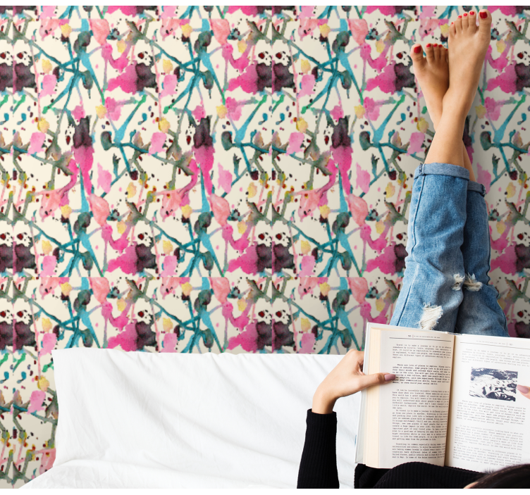 벽지 텍스처 자연 추상 식물 - TenStickers