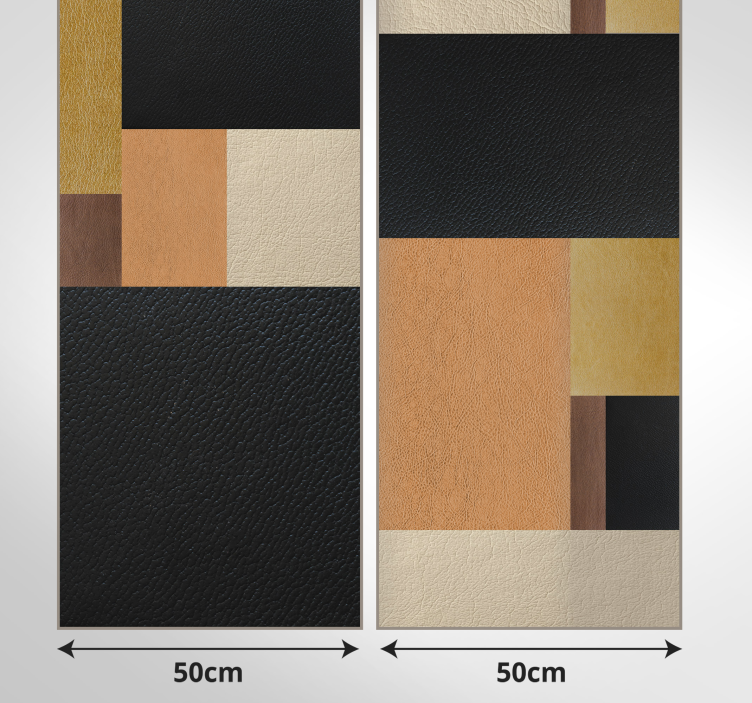 추상적 인 벽지 가죽 모자이크 - TenStickers
