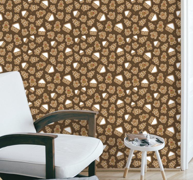 크리스마스 쿠키 크리스마스 벽지 - TenStickers