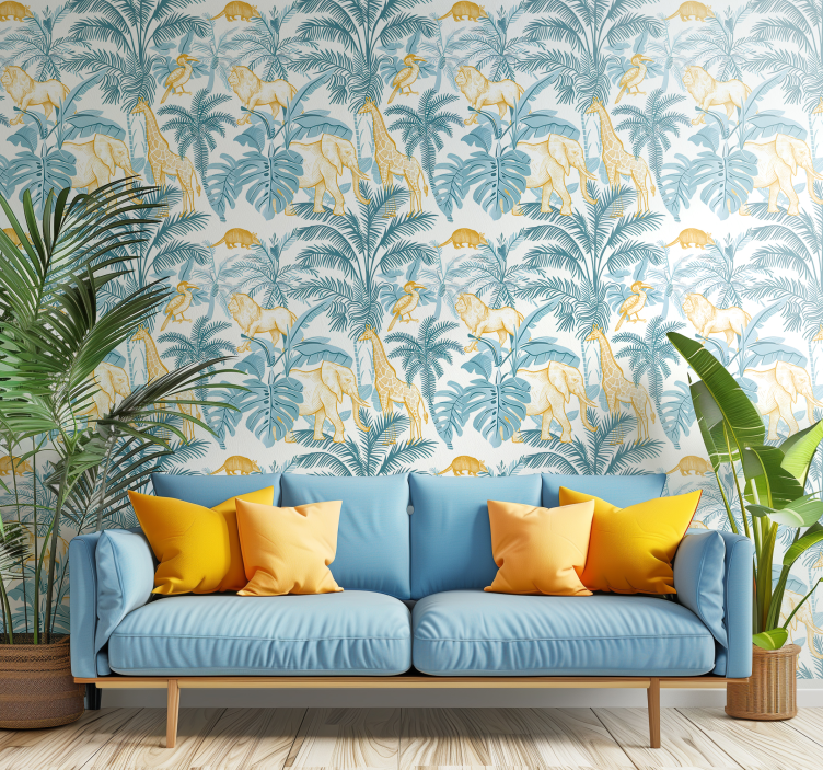 동물 벽지 아프리카 패턴 - TenStickers