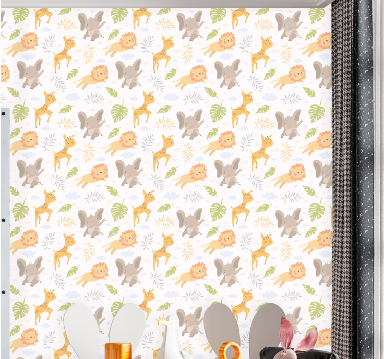 동물 벽지 카리스마 넘치는 동물상 - TenStickers