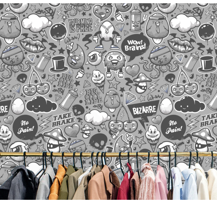 예술적 벽지 다양한 기념일 로고 - TenStickers