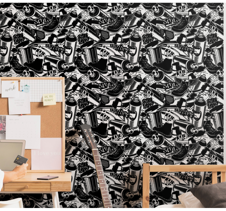 예술적 벽지 낙서 필수품 - TenStickers