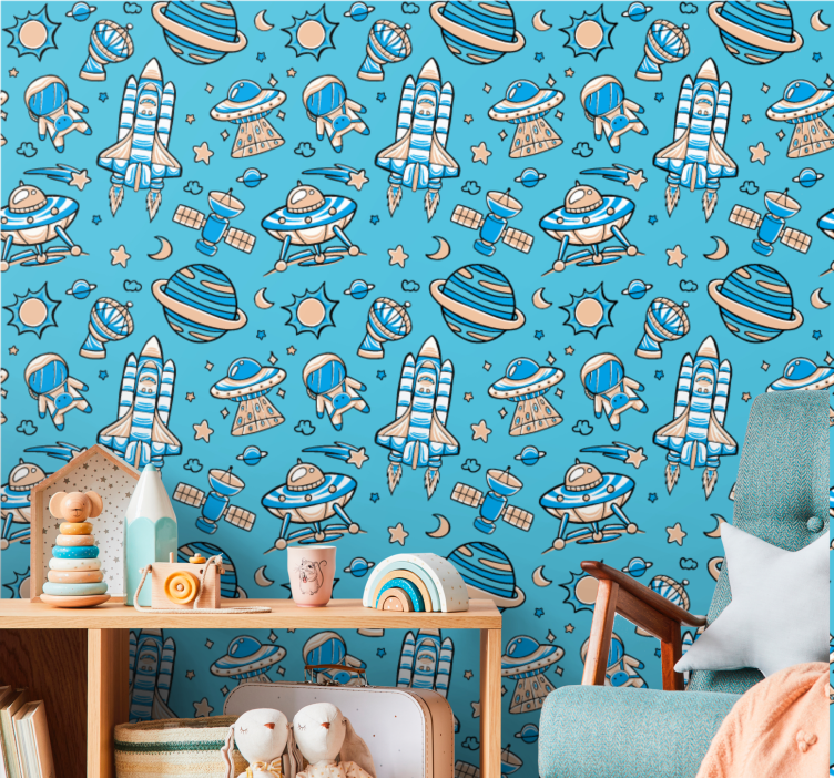 벽지 현대 우주 탐험 판타지 - TenStickers