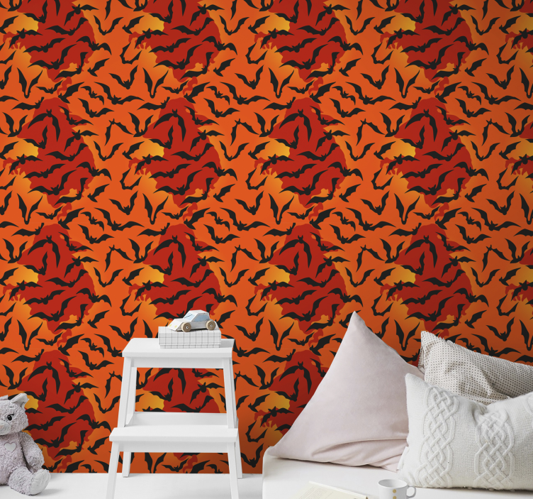 할로윈 벽지 박쥐 비행 컬렉션 - TenStickers