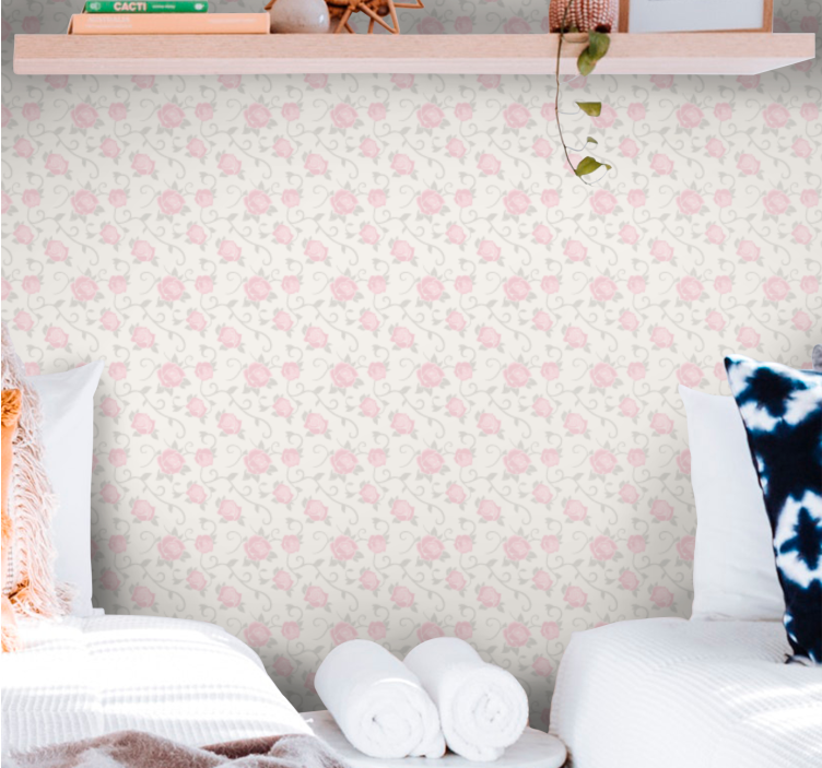 꽃 장식이 있는 벽지 장식용 꽃 - TenStickers