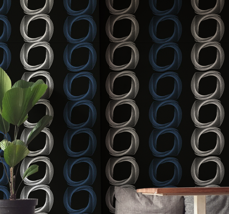 배경 화면 요약 원형 패턴 - TenStickers