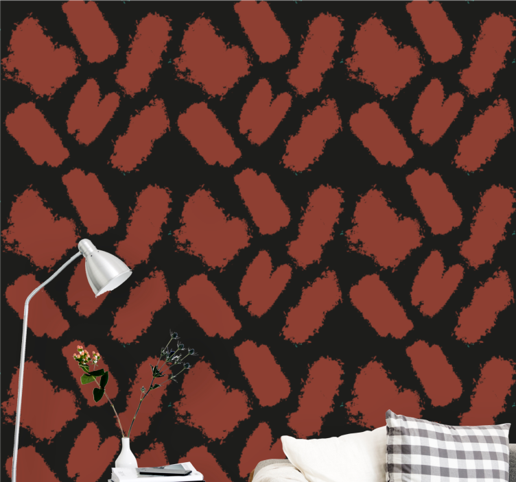 기하학적 벽지 붓질 텍스처 - TenStickers