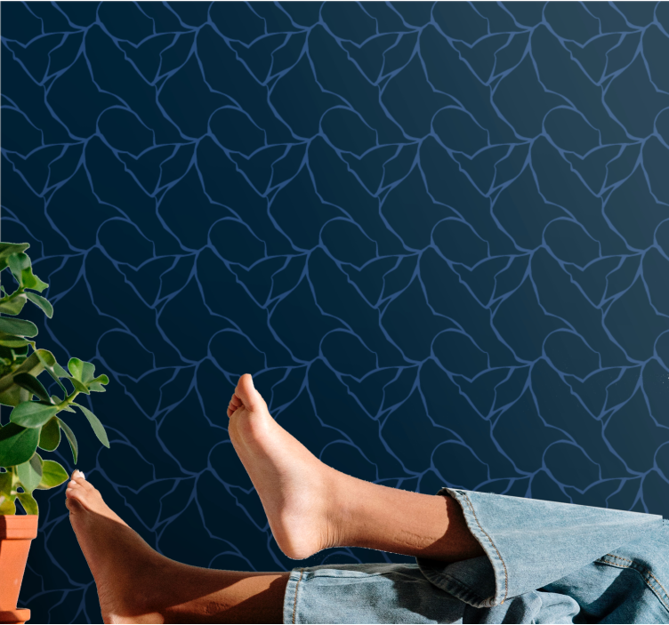 기하학적 벽지 기하학적 라인 디자인 - TenStickers