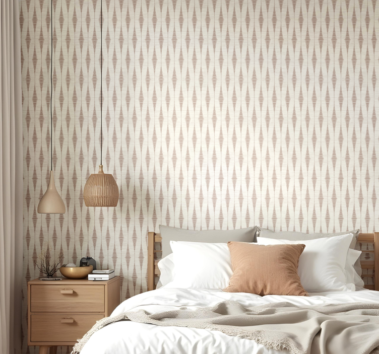 기하학적 벽지 모카 무스 라바울 이캇 - TenStickers