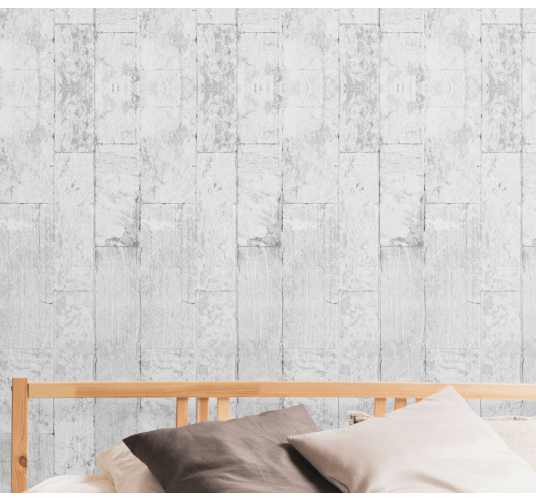 회색 콘크리트 질감 벽지 - TenStickers