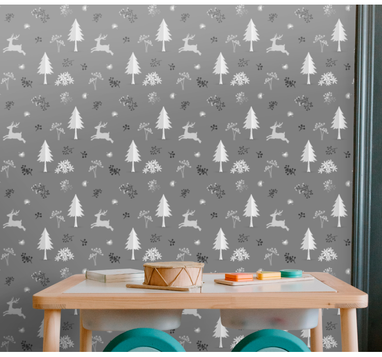 크리스마스 벽지 겨울 풍경 모티브 - TenStickers