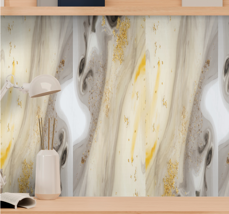 대리석 질감 벽지 우아한 회색 디자인 - TenStickers