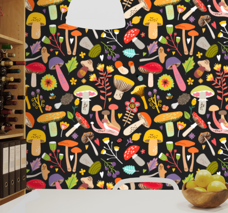 벽지 텍스처 자연 마법에 걸린 숲 - TenStickers