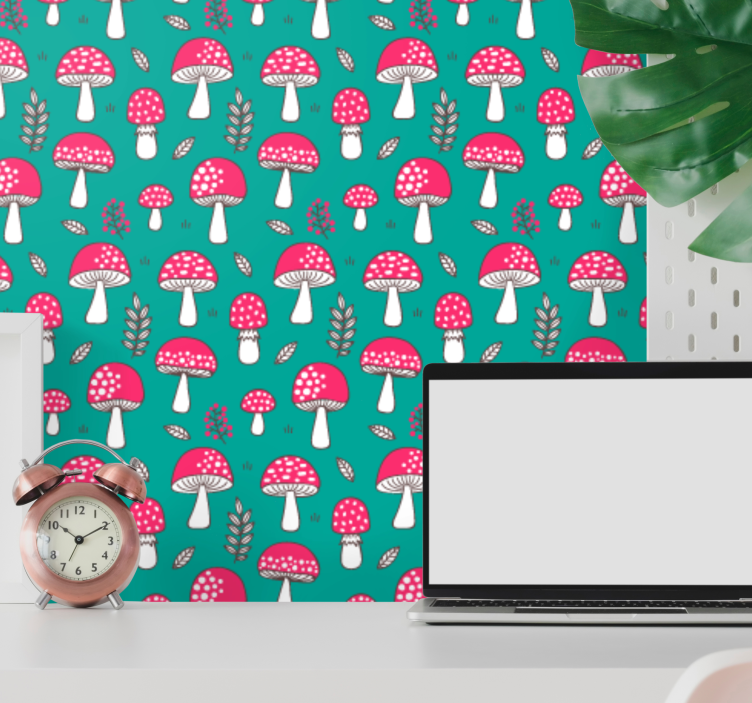 벽지 텍스처 자연 숲 곰팡이 패턴 - TenStickers