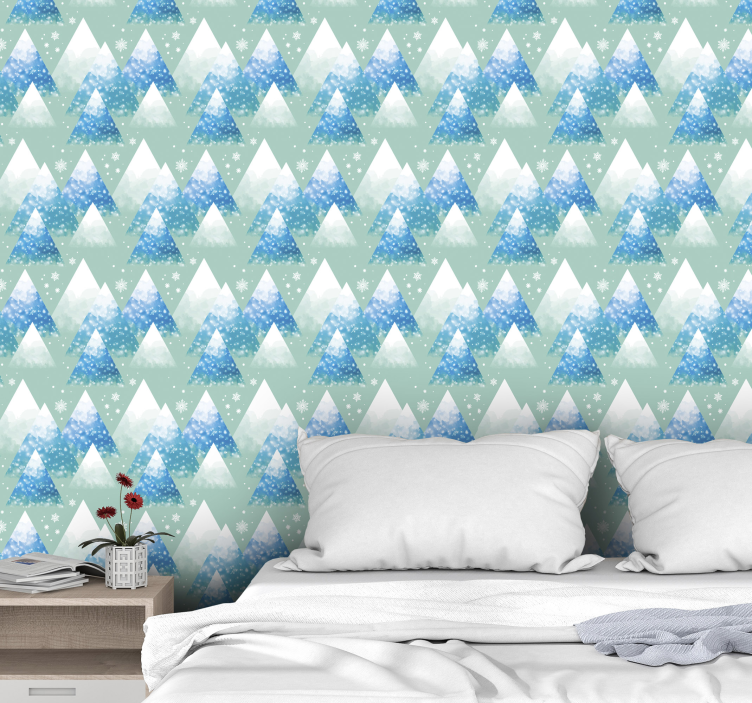 벽지 텍스처 자연 산악 풍경 - TenStickers