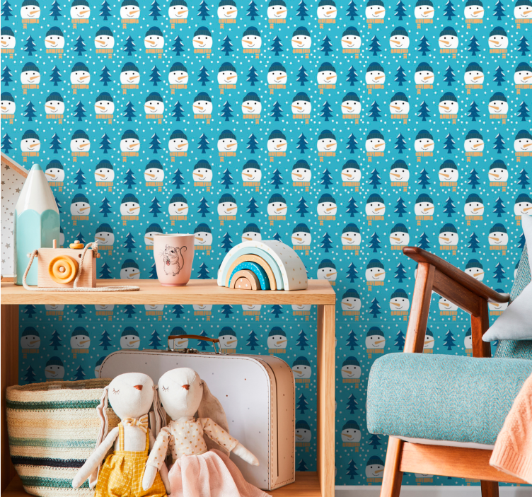 북유럽 벽지 북유럽 설경 - TenStickers