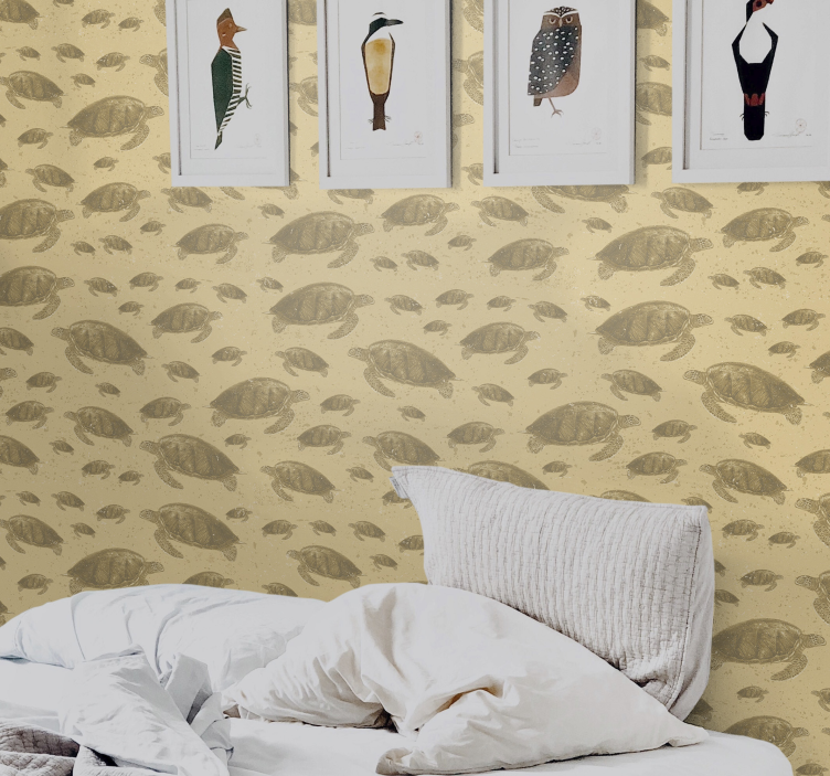 바다 거북 동물 벽지 - TenStickers