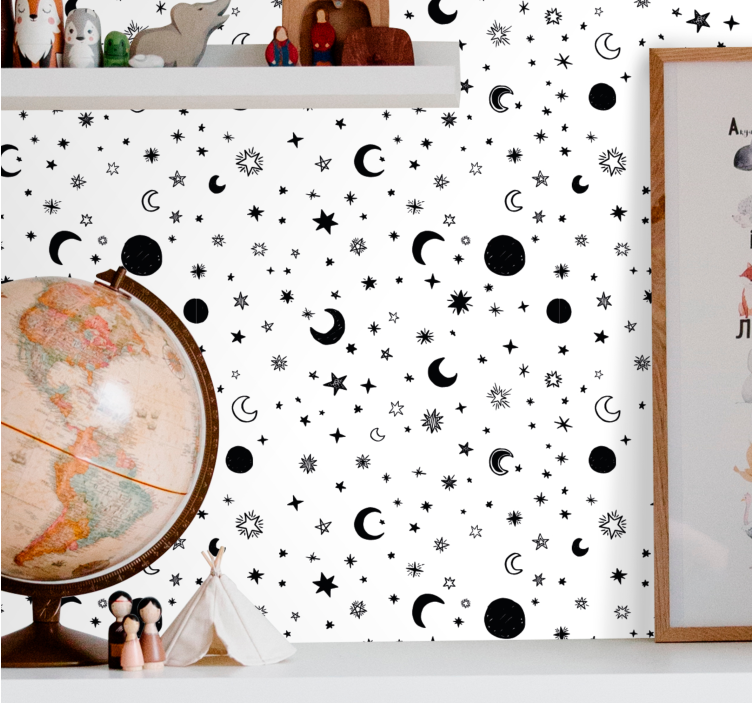 별이 있는 벽지 천체의 밤하늘 - TenStickers