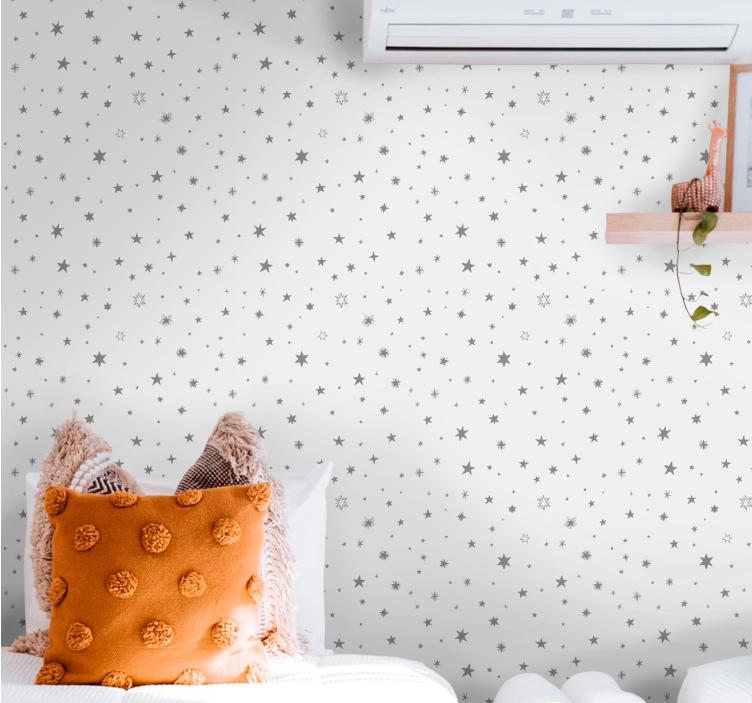 별이 있는 벽지 별이 빛나는 모티프 - TenStickers