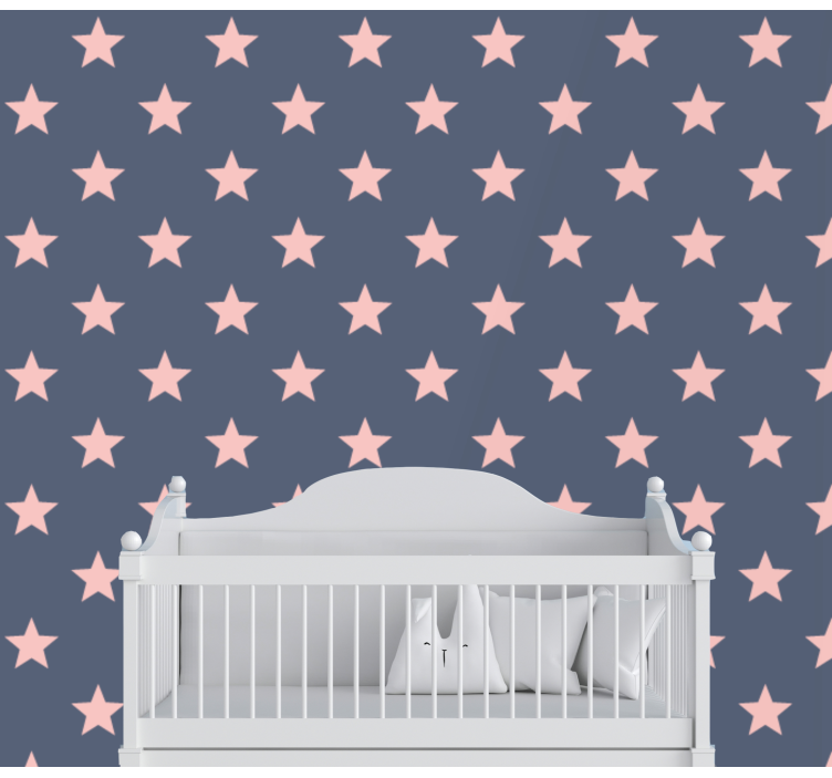 별이 있는 벽지 별이 빛나는 밤 패턴 - TenStickers