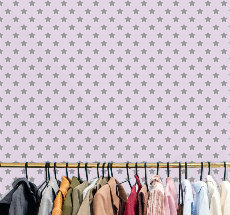 별이 있는 벽지 별이 빛나는 패턴 - TenStickers