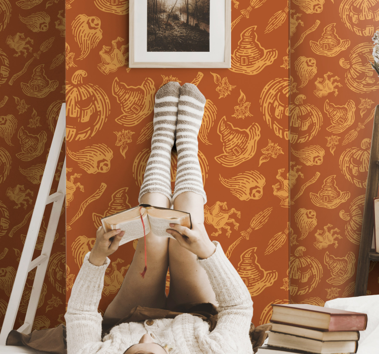 크리스마스 벽지 축제의 가을 이미지 - TenStickers