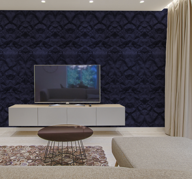 텍스처와 모티브가 있는 벽지 기하학적 질감의 표면 - TenStickers